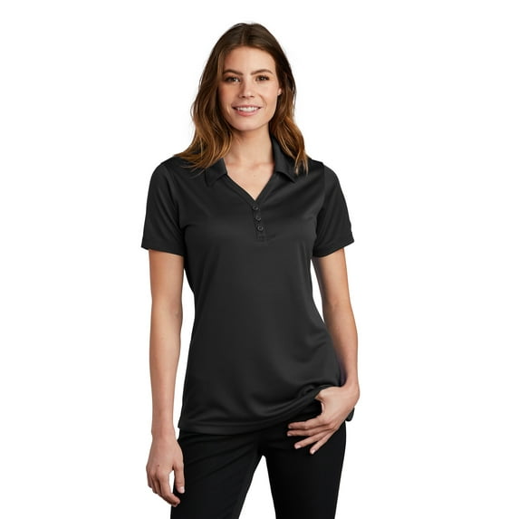 Sport-Tek Women's Y-Placket Moisture Wicking Polo Shirt_Black_X-Small