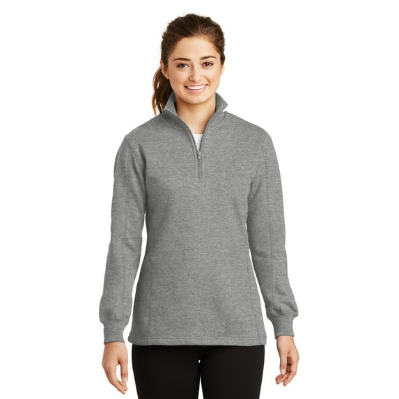 Sport-Tek Womens Long Sleeve 1/4-Zip Sweatshirt. LST253
