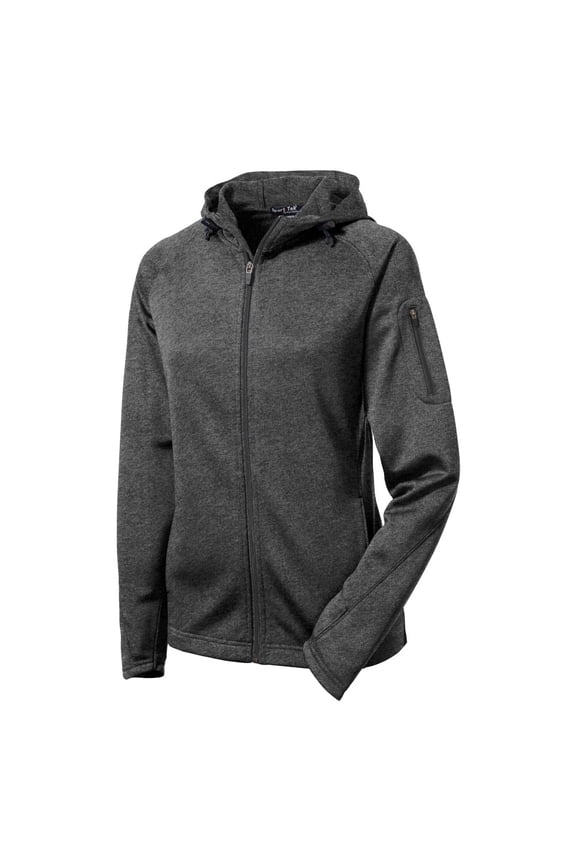 Womens Tech Fleece Full Zip Hooded Jacket X-Large Graphite Heather