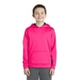 thumbnail image 1 of Sport-Tek YST235 Youth Sport-Wick Fleece Colorblock Hooded Pullover, Shop all kids, 1 of 2