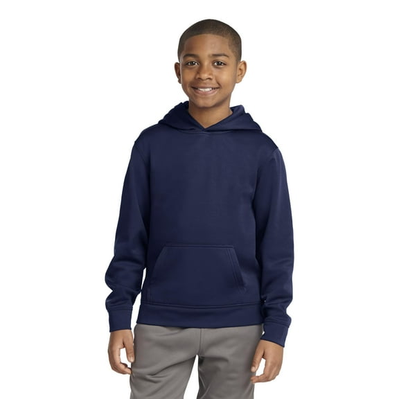 Sport-Tek YST244 Youth Sport-Wick Fleece Hooded Pullover