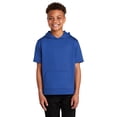 thumbnail image 1 of Sport-Tek YST251 Youth Sport-Wick Fleece Short Sleeve Hooded Pullover, True Royal, M, 1 of 4
