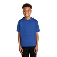 thumbnail image 1 of Sport-Tek YST251 Youth Sport-Wick Fleece Short Sleeve Hooded Pullover, True Royal, XL, 1 of 4