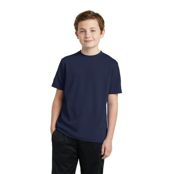 Sport-Tek YST340 Youth PosiCharge Racer Mesh Tee, True Navy - Small