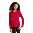thumbnail image 1 of Sport-Tek YST420LS Youth Posi-UV Pro Long Sleeve Tee , True Red, M, 1 of 5