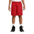 thumbnail image 1 of Sport-Tek YST510 Youth Posi Charge Classic Mesh Shorts, True Red - Medium, 1 of 6