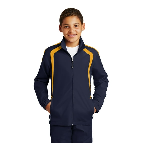 Sport-Tek YST60 Youth Colorblock Raglan Jacket , Boys Coats and Jackets