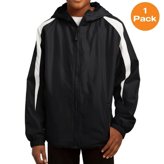 Sport-Tek YST81 Youth Fleece-Lined Colorblock Jacket