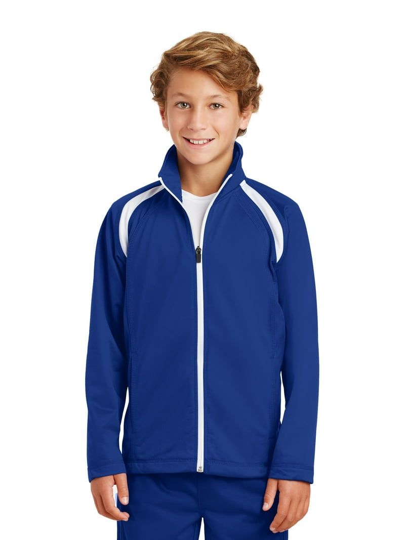 Sport-Tek YST90 Kids Tricot Track Jacket - Walmart.com