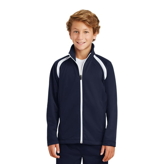 Sport-Tek YST90 Youth Tricot Track Jacket, Boys Coats and Jackets