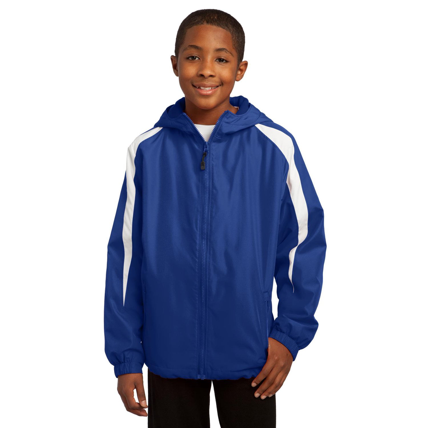 Sport-Tek Youth Fleece-Lined Colorblock Jacket. YST81 - Walmart.com
