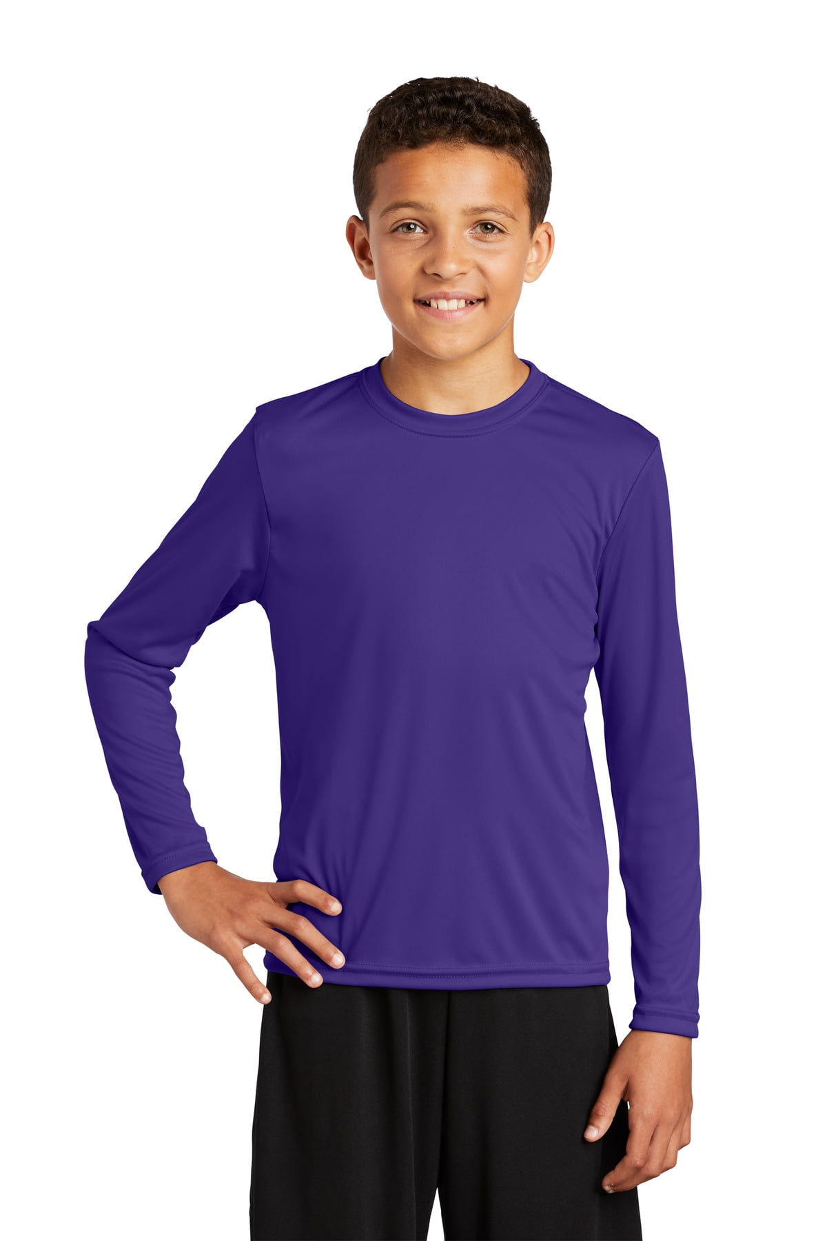 SportTek ® Youth Long Sleeve PosiCharge ® Competitor Tee. YST350LS