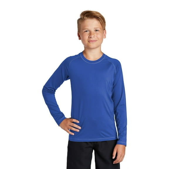 Sport-Tek Youth Long Sleeve Rashguard Tee. Yst470ls
