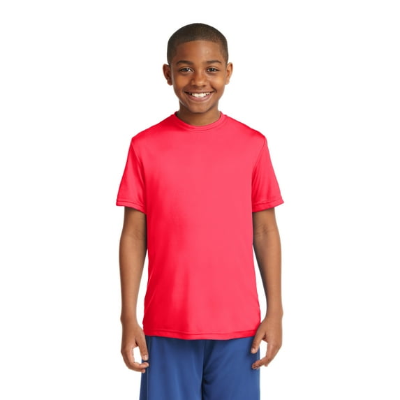 Sport-Tek Youth PosiCharge Competitor Tee-L (Hot Coral)