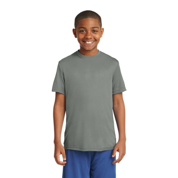 Sport-Tek Youth PosiCharge Competitor Tee-XS (Grey Concrete)