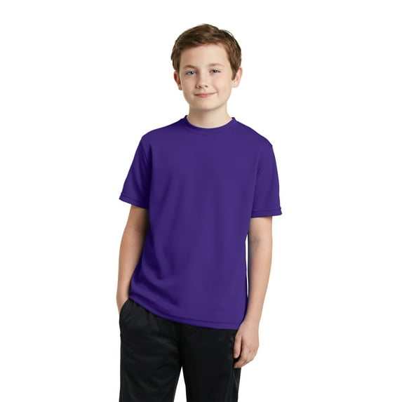 Sport-Tek Youth PosiCharge RacerMesh Tee-XL (Purple)
