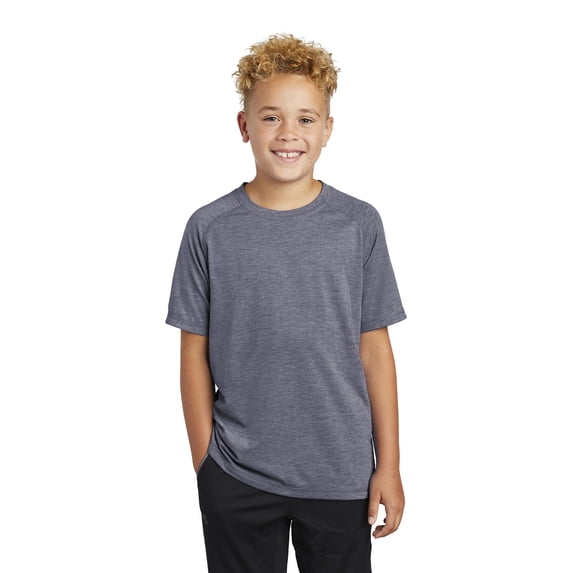 Sport-Tek Youth PosiCharge Tri-Blend Wick ing Raglan Tee. YST400