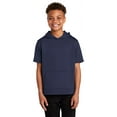 thumbnail image 1 of Sport-Tek YST251 Youth Sport-Wick Fleece Short Sleeve Hooded Pullover, Boys Hiking Clothing, 1 of 4