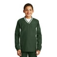 thumbnail image 1 of Sport-Tek® Youth Tipped V-Neck Raglan Wind Shirt. YST62, 1 of 6