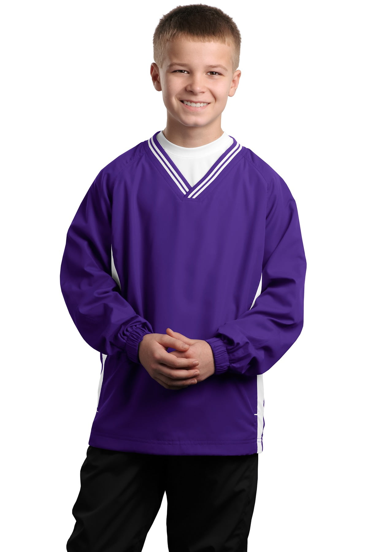 スウェット・トレーナー Youth Sports Track V-Neck Raglan Oversized Fit Sweatshirt Youth Sports Track V-Neck Raglan Oversized Fit Sweatshirt