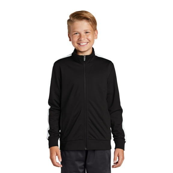 Sport-Tek Youth Tricot Track Jacket. YST94