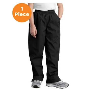 Sport-Tek Youth Wind Pant, Black, XS, Boys Athletic Shorts and Pants
