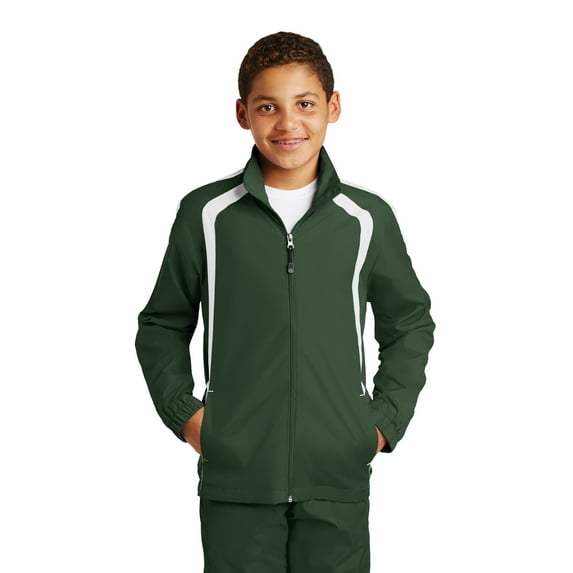 Sport-Tek YST60 Youth Colorblock Raglan Jacket