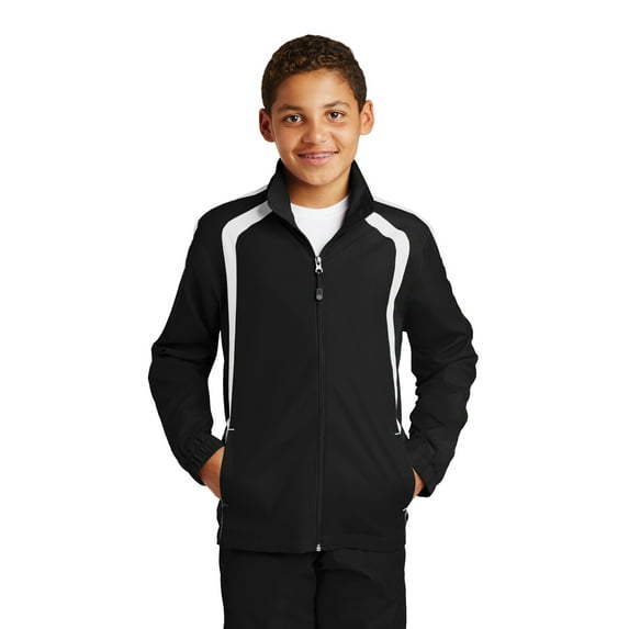 Sport-Tek YST60 Youth Colorblock Raglan Jacket