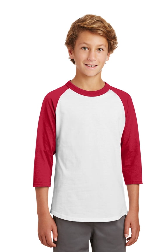 Yt200 Youth Colorblock Raglan Jersey