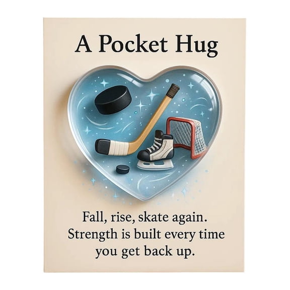 Sport-Themed Pocket Hug, Baseball Heart Pocket Hug Token with Inspirational Gift Cards, Ball Sports Good Luck Card Christmas Birthday Gift for Men Women Athletes