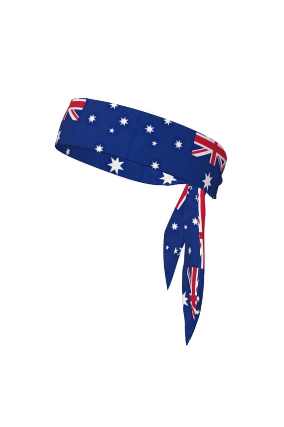 Sport Tie Headbands Head Tie For Men Women Australian Flag Soccer Basketball Halloween Head Ties