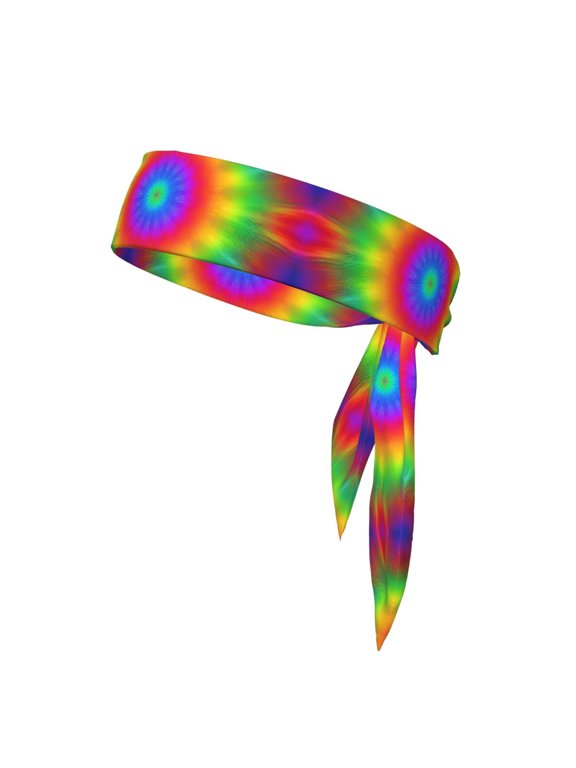 Sport Tie Headbands Head Tie For Men Women Tye Dye Patterns Soccer Basketball Halloween Head Ties