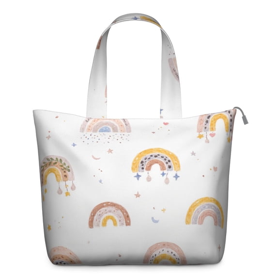 Sport Travel Duffle Bag Mom Hospital Bags Labor and Delivery for Women,Rainbow Cartoon Waterproof Bag for Airplane Ladies Beach Overnight Bag