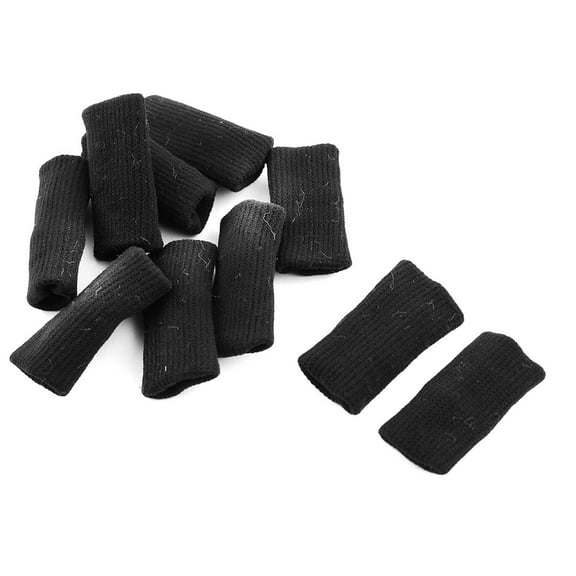 Sport Volleyball Stretchy Finger Brace Protector Sleeve Guard Support Blue 10pcs