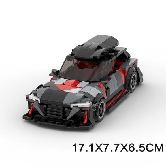 Sport Wagon Race Car Building Blocks Set, DIY Assembly Station Wagon Vehicle Brick Model, Creative Desktop Collectible Building Toy
