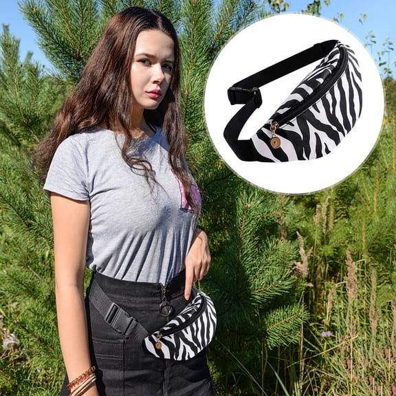 Sport Waist Pack Bag For Men Women Running Pack With Zipper Print Runner Belt Travel For Hiking Fitness, Cycling, Gym