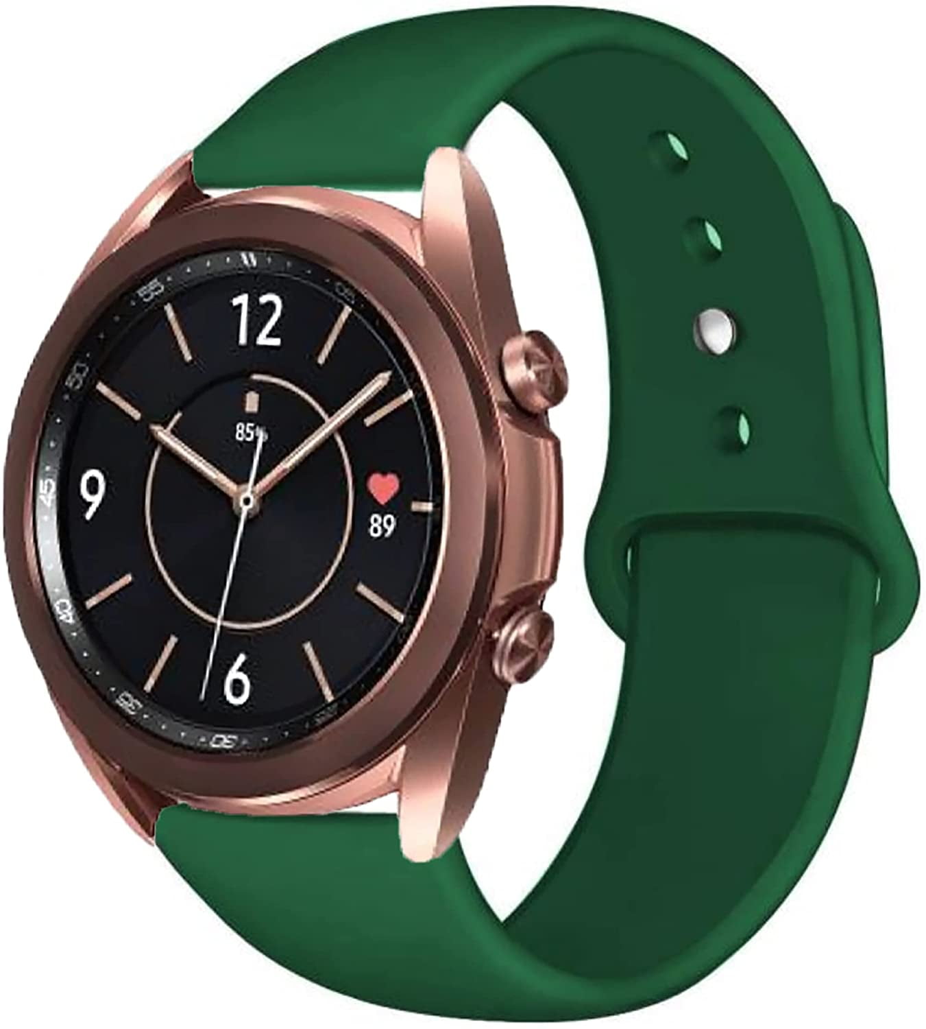 Sport Watch Band 20mm Soft Silicone Replacement Band Compatible for