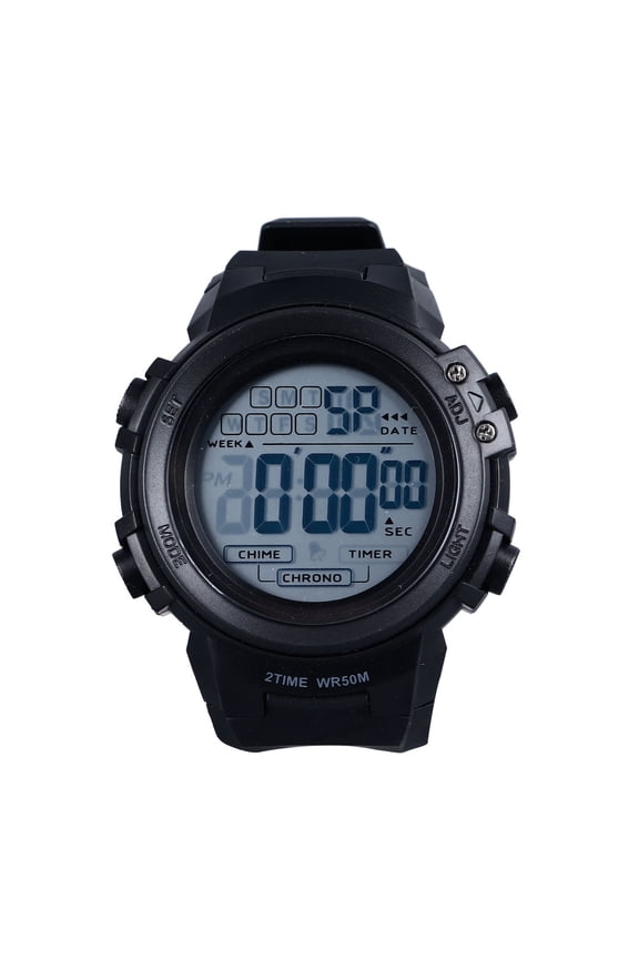 Sport Watch, Stopwatch Luminous Men Digital Sport Watch Dual Time 50m Water Proof For Exercise