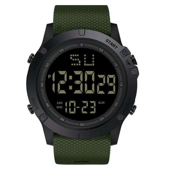 Sport Watches Fashion Men Led Digital Date Military Sport Rubber Quartz Alarm Waterproof Watch