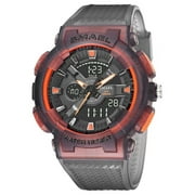 Sport Watches Waterproof Smael New Watch For Men Crystal Watchband Stopwatch Shockproof Alarm Clock Male 8006 Quartz Wristwatch - Quartz Wristwatches