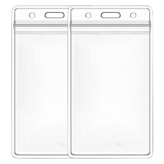 Sport Waterproof Id Card Badge Holder Case Clearance, Furenl Work Card Set Double-Sided Transparent Sealed Type Waterproof Card 2Pcs, White*2