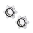 thumbnail image 1 of Sport Weight Gym Steel Spring Spin Lock Screw Dumbbell Spinlock Collars Check Nut Barbell Bar Clips 04(25MM/ 1INCH), 1 of 8