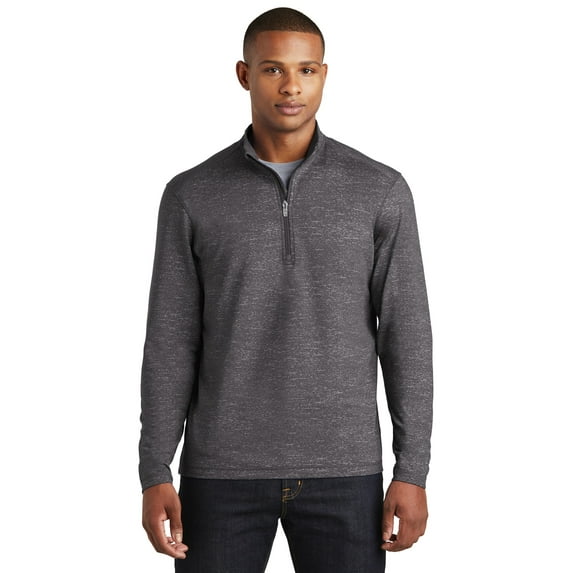 Sport-Wick Stretch Reflective Heather 1/2-Zip Pullover. ST855