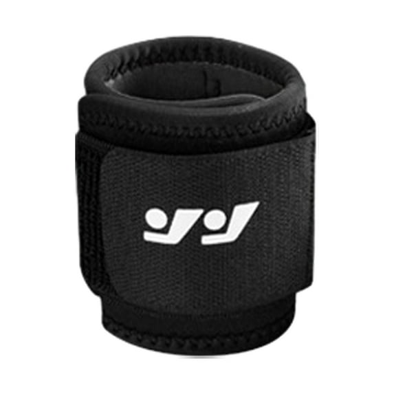 Sport Wristband Fastener Tape Adjustable Wrist Guard Elastic Wrist Compression Strap for Training Fitness-Black
