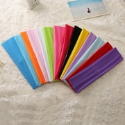 Sport Yoga Headbands,14pcs,Fashion Soft Elastic Stretchy Sweatband Headband for Women Man GirlMixed Colors