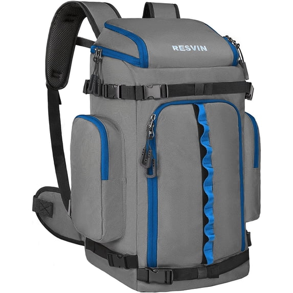 Sport and Travel Duffel Bag, Boot Bag Backpack - 60 L - Waterproof Sport Bag for Travel Grey