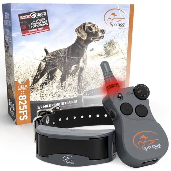 SportDOG Brand FieldSentinel 825 Remote Trainer with BodyGuard Health Alerts  Worlds First Dog E-Collar with Health Monitoring  Train with Static, Vibrate, and Tone   Mile Range