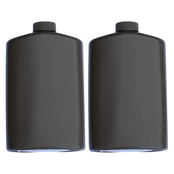 SportFlask Fighter Flask Great for Concerts, Fishing, Skiing, Backpacking, Hiking - 16oz US Military Issue Plastic Flask BPA Free Made in USA (Black Pack of 2)
