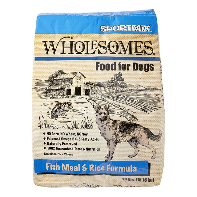 SportMix Wholesomes Fish Meal & Rice Formula Dog Food, 40 Lb