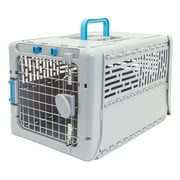 SportPet Designs, Dog Kennels, 19" Collapsible Plastic Pet Kennel, Gray, Small, 1 Piece